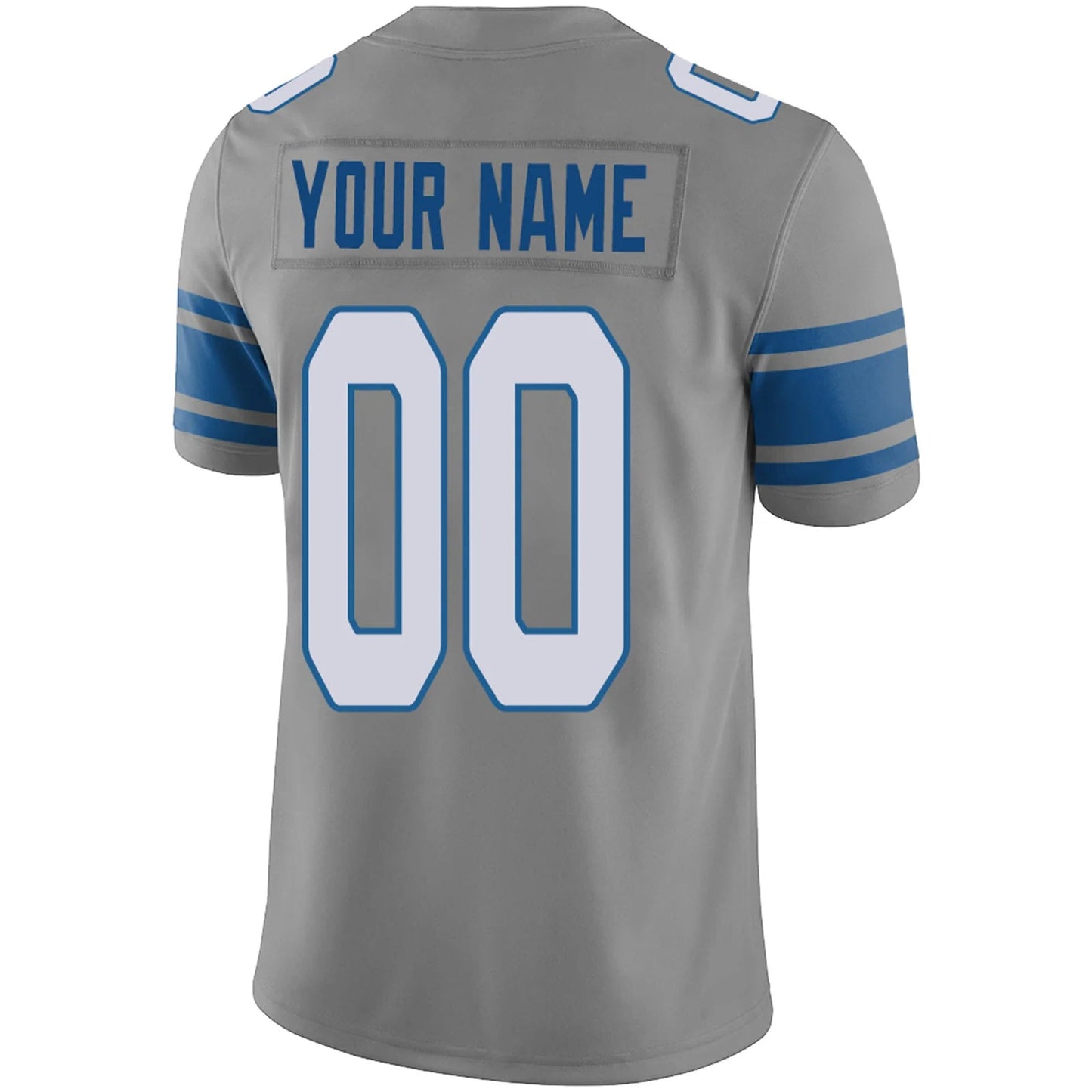 Custom D.Lions Gray Personalized Design Your Own Name and Number for Men Women Youth Jerseys