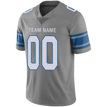 Custom D.Lions Gray Personalized Design Your Own Name and Number for Men Women Youth Jerseys