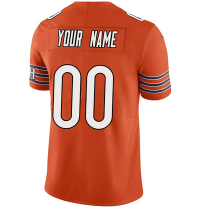 Custom C.Bears Orange Game Jersey -Stitched American Football Jerseys