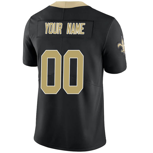 Custom NO.Saints Black Football Jerseys -Stitched American Football Jerseys