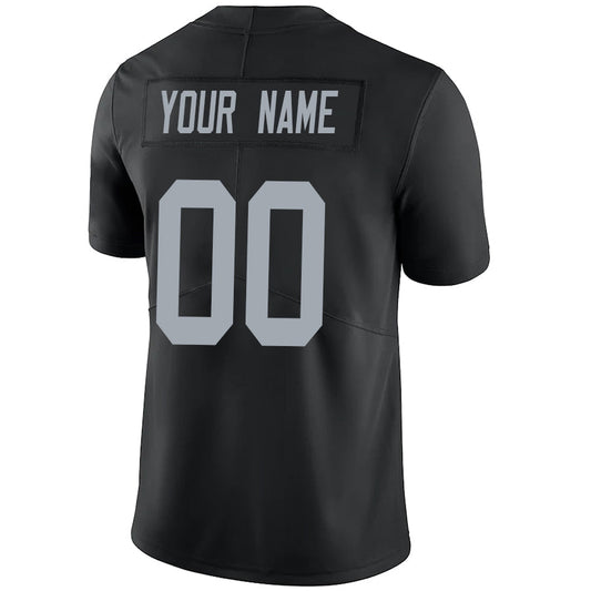 Custom LV.Raiders Black Vapor F.U.S.E. Elite Jersey -Stitched Football Jerseys