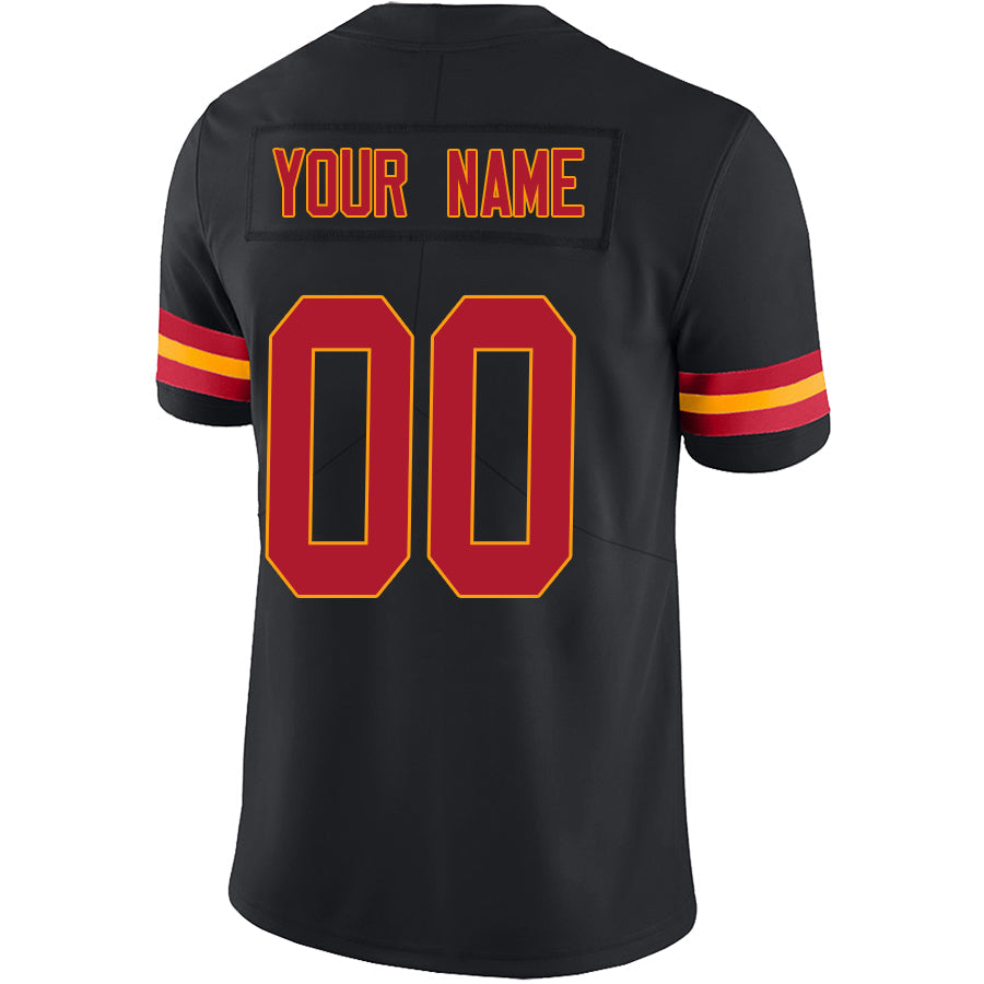 Custom KC.Chiefs Black Game Football Jerseys -American Stitched Football Jerseys