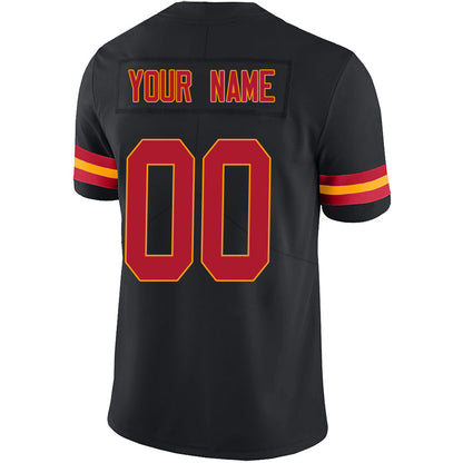 Custom KC.Chiefs Black Game Football Jerseys -American Stitched Football Jerseys