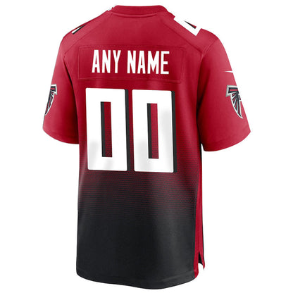 Custom A.Falcons Red Stitched American Football Jerseys Embroidered Personalize Any Name and Number