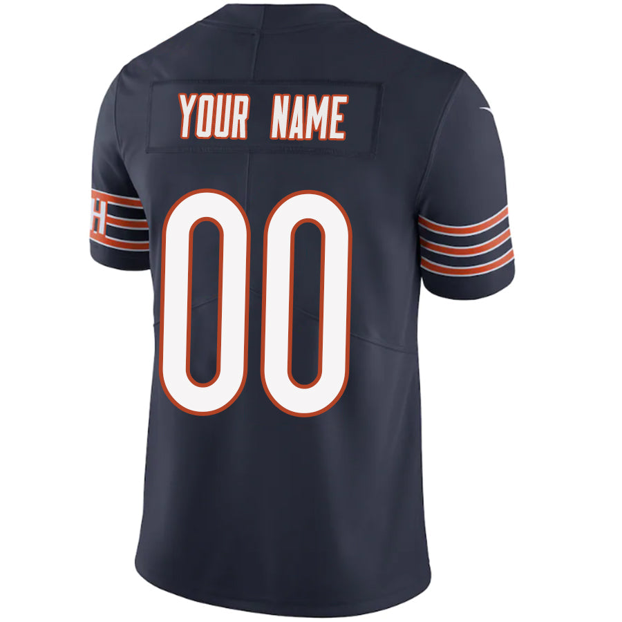 Custom C.Bears Navy Game Jersey -Stitched American Football Jerseys