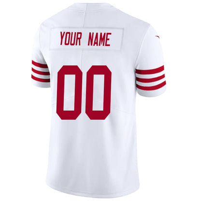 Custom SF.49ers White Vapor Elite Jersey -Stitched American Football Jerseys