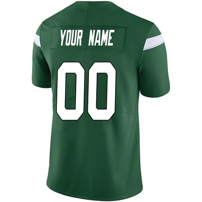 Custom NY.Jets Green Vapor Elite Jersey -Stitched American Football Jerseys