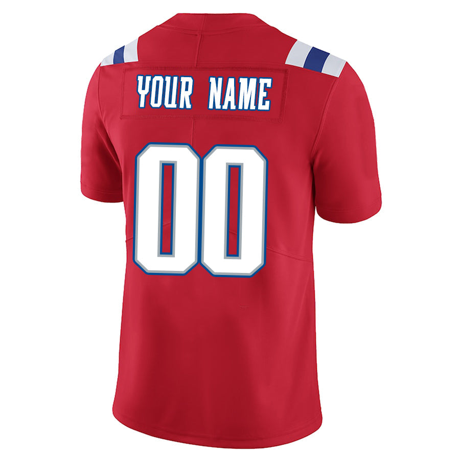 Custom NE.Patriots Red Game Football Jerseys -Stitched American Football Jerseys