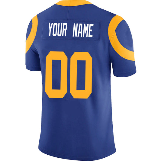 Custom LA.Rams Royal Game Football Jerseys -American Stitched Football Jerseys