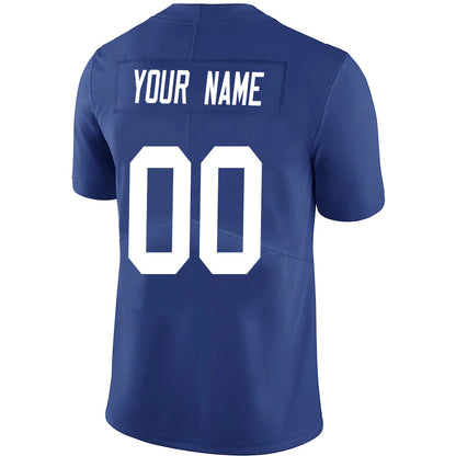 Custom NY.Giants Royal Game Football Jerseys -Stitched American Football Jerseys