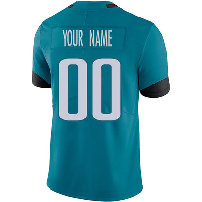 Custom J.Jaguars Teal Game Football Jerseys -Stitched American Football Jerseys