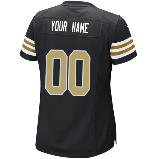 Custom NO.Saints Black Game Football Jersey -Stitched American Football Jerseys