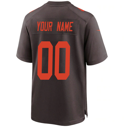 Custom C.Browns Brown Vapor Elite Jerseys -Stitched American Football Jerseys