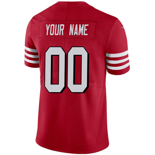 Custom SF.49ers Red Vapor F.U.S.E. Limited Jersey -Stitched American Jerseys