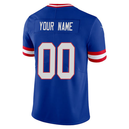 Custom NY.Giants Royal Elite Football Jerseys -Stitched American Football Jerseys