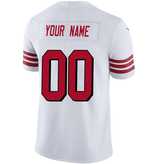 Custom SF.49ers White Vapor F.U.S.E. Limited Jersey -Stitched American Football Jerseys