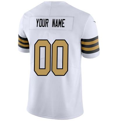 Custom NO.Saints White Football Jersey -Stitched American Football Jerseys