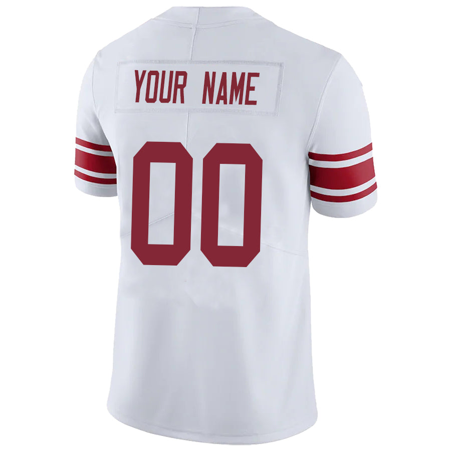 Custom NY.Giants White Game Football Jerseys -Stitched American Football Jerseys