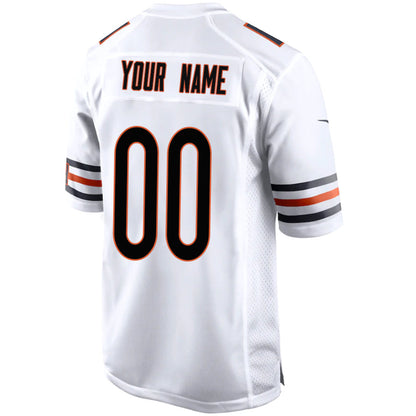 Custom C.Bears White Game Jersey -Stitched American Football Jerseys