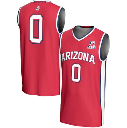 A.Wildcats #0 Player Lightweight Basketball Jerseys - Red Stitched American College Jerseys