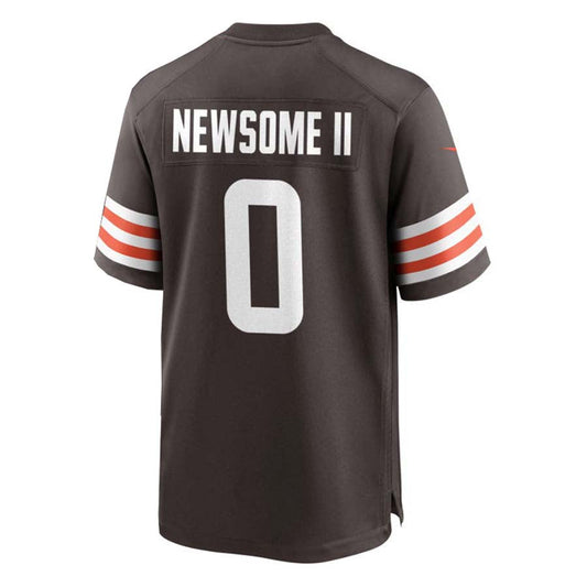 C.Browns #0 Greg Newsome II Player Brown Game Jersey Stitched American Football Jerseys