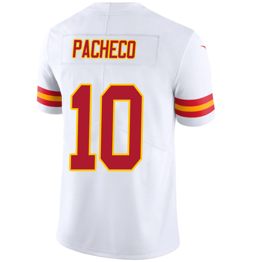 #10 Isiah Pacheco Player KC.Chiefs Vapor F.U.S.E. Limited Football Jerseys - White