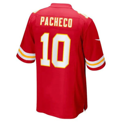 KC.Chiefs #10 Isiah Pacheco Player Red Stitched Game Football Jerseys