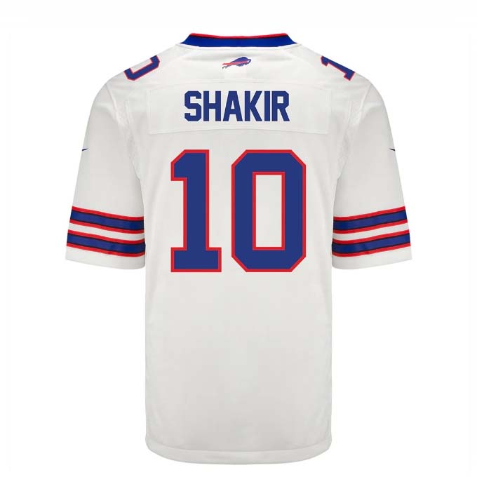 B.Bills #10 Khalil Shakir Player White Game Jersey -American Stitched Football Jerseys