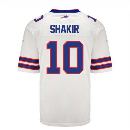 B.Bills #10 Khalil Shakir Player White Game Jersey -American Stitched Football Jerseys