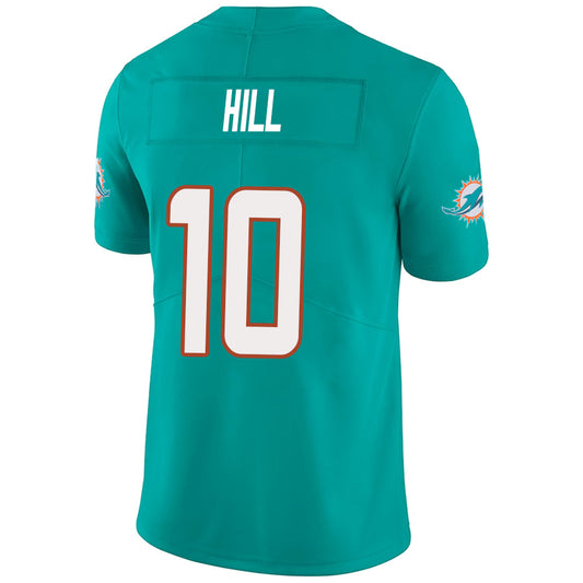 #10 Tyreek Hill Player M.Dolphins Aqua Vapor F.U.S.E. Limited Football Jerseys