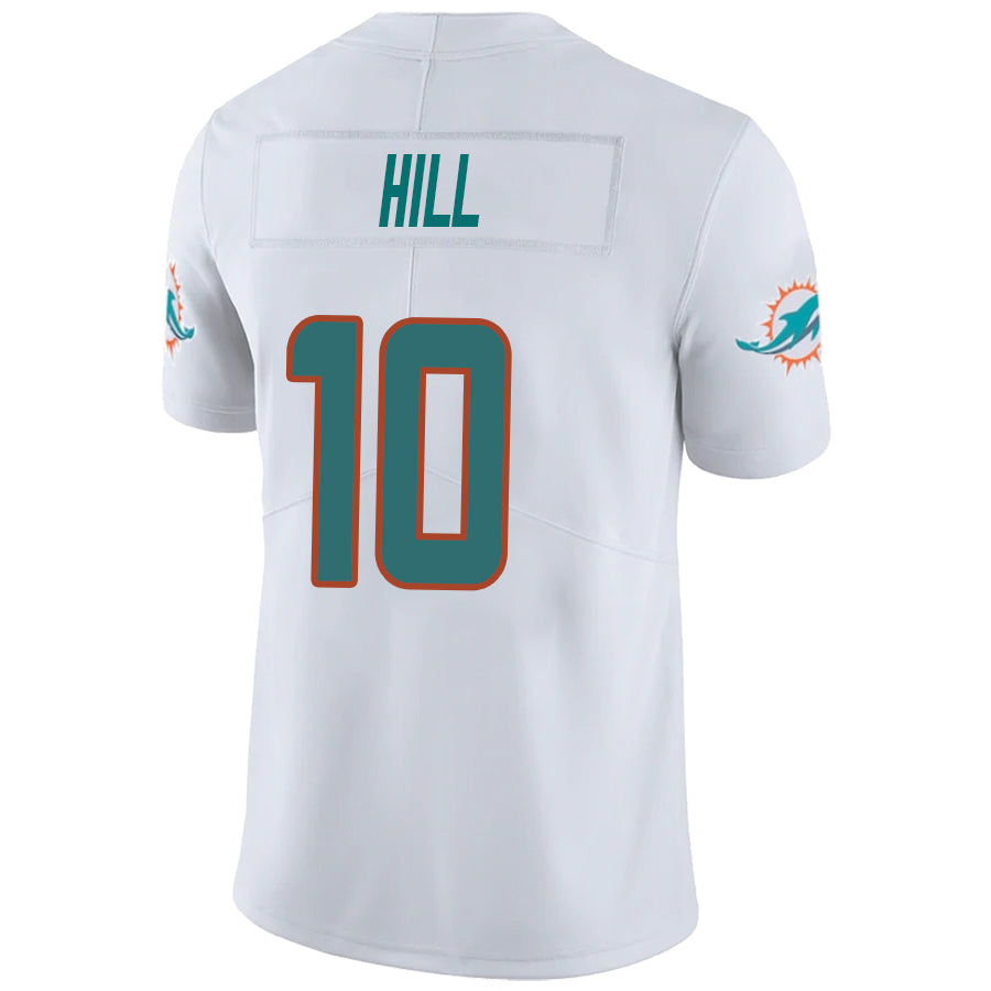 #10 Tyreek Hill Player M.Dolphins White Vapor F.U.S.E. Limited Stitched Football Jerseys