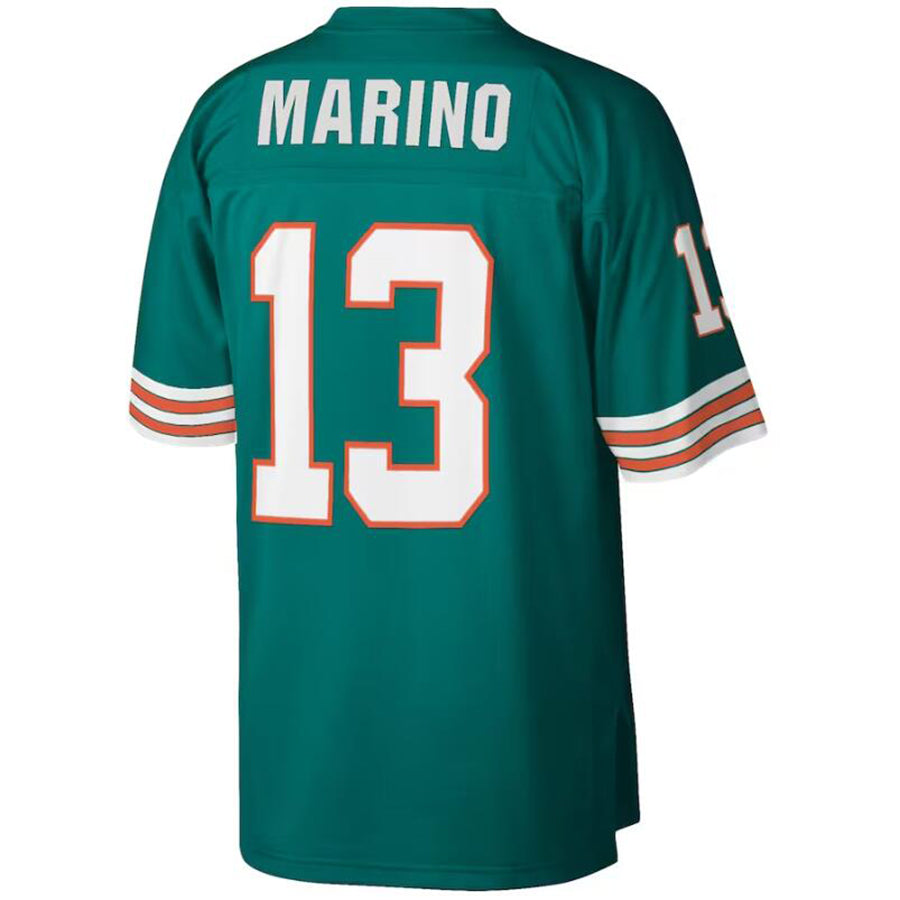 #13 Dan Marino Player M.Dolphins Mitchell & Ness Aqua Legacy Replica Football Jerseys