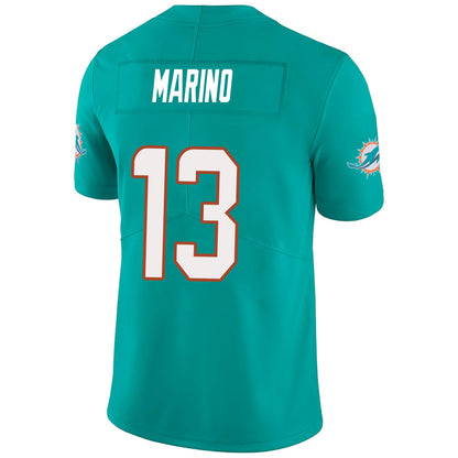 #13 Dan Marino Player M.Dolphins Aqua Vapor F.U.S.E. Limited Football Jerseys