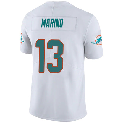 #13 Dan Marino Player M.Dolphins White Vapor F.U.S.E. Limited Football Jerseys