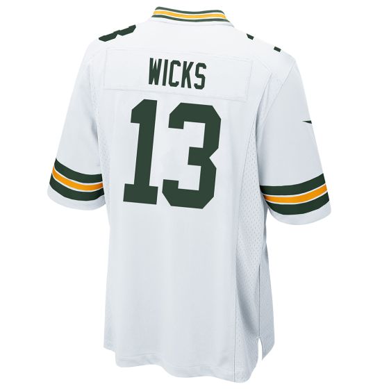 GB.Packers #13 Dontayvion Wicks White Player Game Jersey Stitched American Football Jerseys