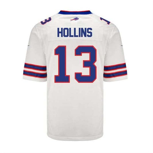 B.Bills #13 Mack Hollins White player Game Jersey -American Stitched Football Jerseys