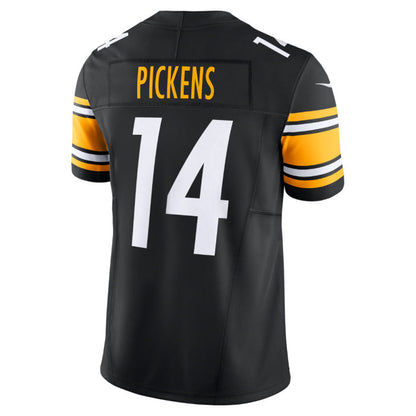 P.Steelers #14 George Pickens Player Vapor F.U.S.E. Limited Home Black Stitched American Football Jerseys