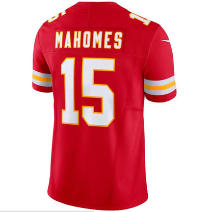 #15 Patrick Mahomes Player KC.Chiefs Red Vapor F.U.S.E. Limited Football Jerseys