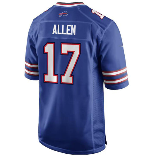 B.Bills #17 Josh Allen Royal Player Game Jersey American Stitched Football Jerseys