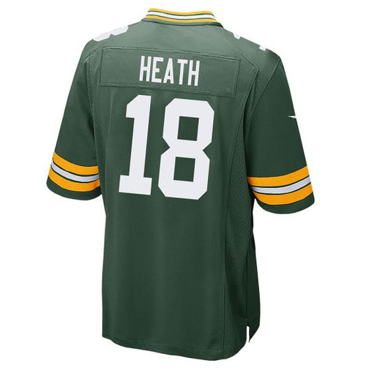 GB.Packers #18 Malik Heath Player Green Game Jersey Stitched American Football Jerseys