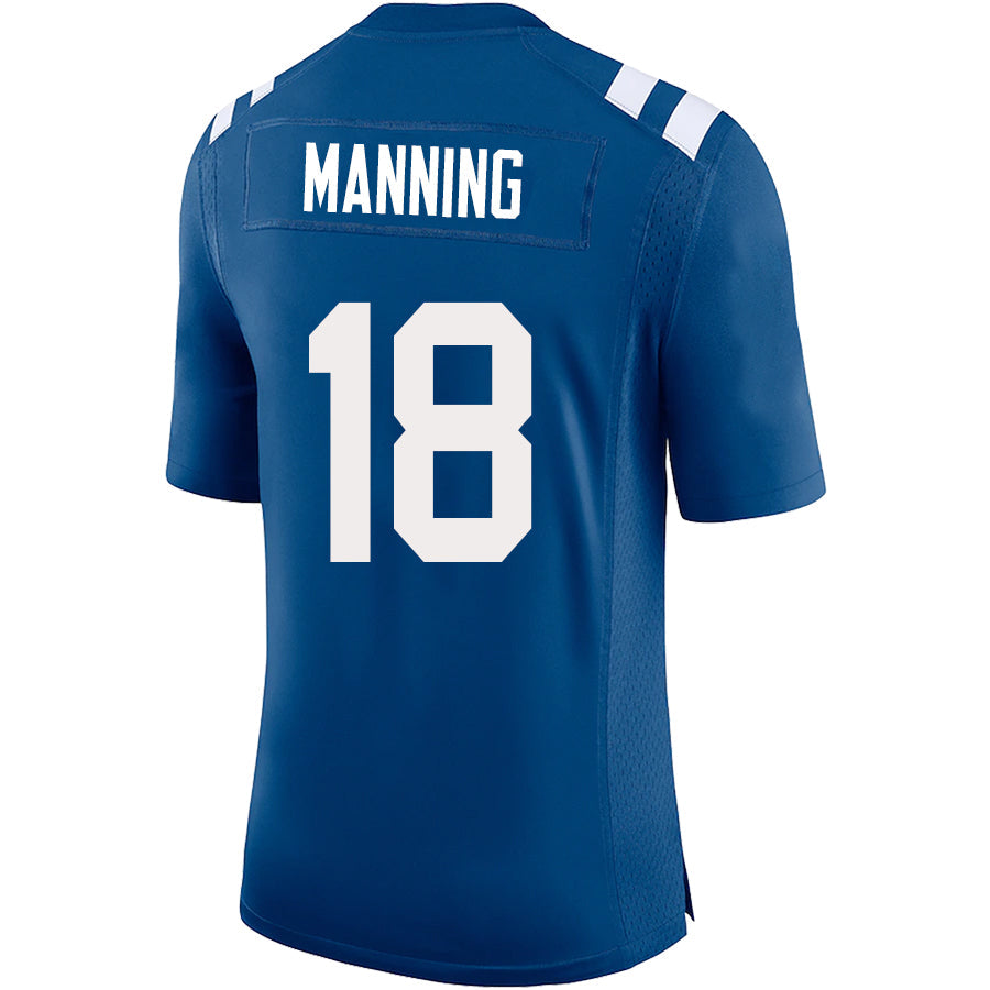 IN.Colts #18 Peyton Manning Player Royal Game Stitched Football Jerseys