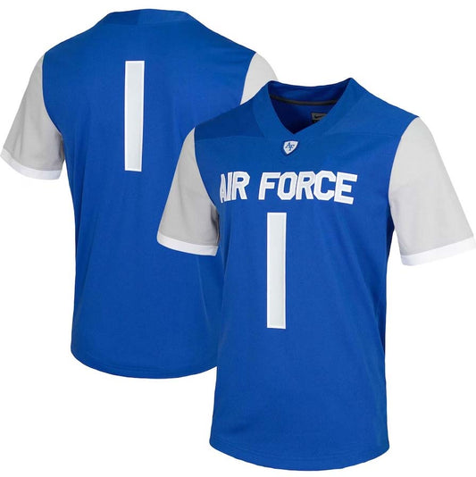 AF.Falcons #1 Player Untouchable Game Jersey - Royal Stitched American College Jerseys