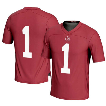 #1 A.Crimson Tide GameDay Player Game Jersey - Crimson Stitched American College Jerseys