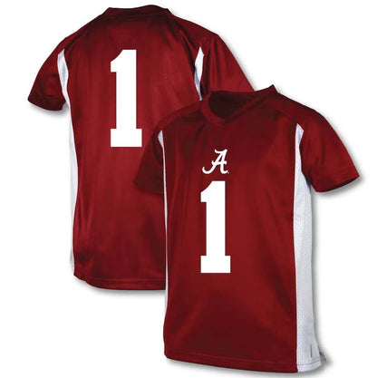 #1 A.Crimson Tide Player Garb Football Jersey - Crimson Stitched American College Jerseys