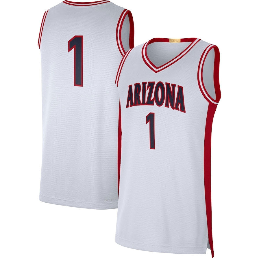 A.Wildcats #1 Player Limited Retro Jersey - White Stitched American College Jerseys