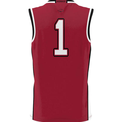 A.Razorbacks #1 Player Lightweight Basketball Jersey - Cardinal Stitched American College Jerseys