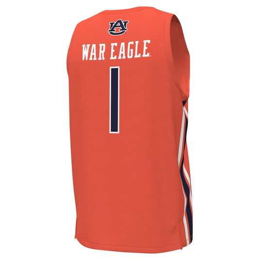 A.Tigers #1 Player Under Armour Replica Basketball Jersey - Orange Stitched American College Jerseys