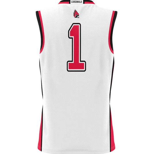 B.State Cardinals #1 Player Lightweight Basketball Jersey - White Stitched American College Jerseys