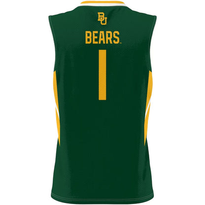 B.Bears #1 Player Lightweight Basketball Jersey - Green Stitched American College Jerseys