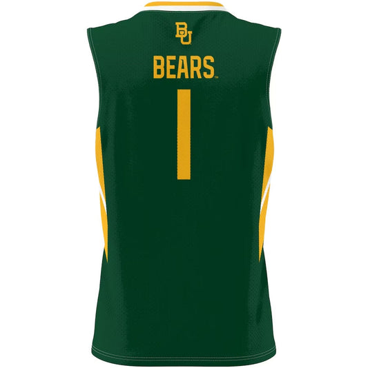 B.Bears #1 Player Lightweight Basketball Jersey - Green Stitched American College Jerseys